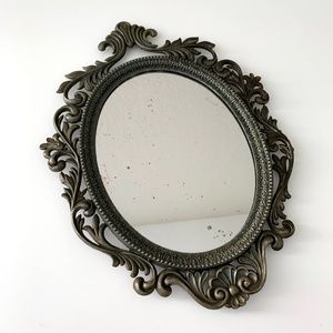 Action metal oval made in Italy mirror vintage